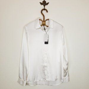 Lilysilk Basic Button Front Silk Charmeuse Blouse